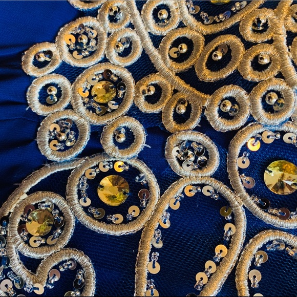 Navy blue cocktail dress - Picture 7 of 8